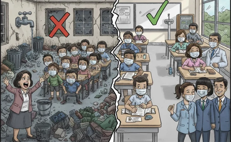 UN RETORNO A CLASES PRESENCIALES SIN LAS MÍNIMIAS MEDIDAS DE BIOSEGURIDAD EN LAS ESCUELAS OFICIALES.