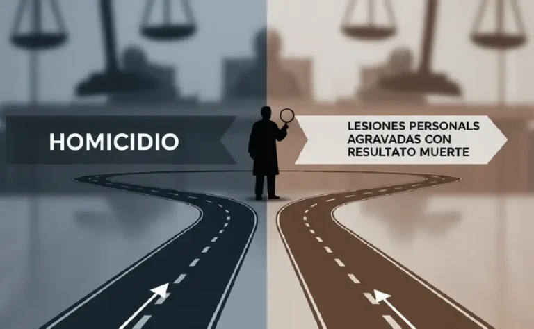DIFERENCIA ENTRE EL DELITO DE HOMICIDIO Y EL DELITO DE LESIONES PERSONALES AGRAVADAS CON RESULTADO MUERTE.